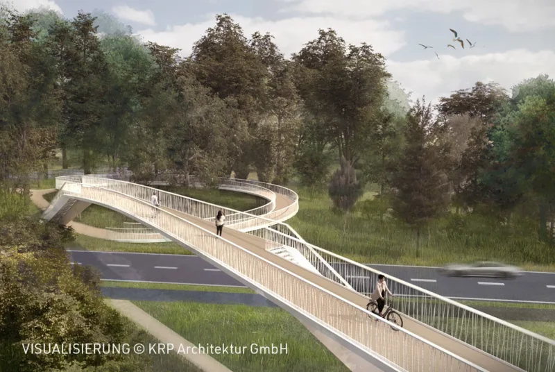 Visualisierung | Rad- und Fußgängerbrücke Bad Nenndorf