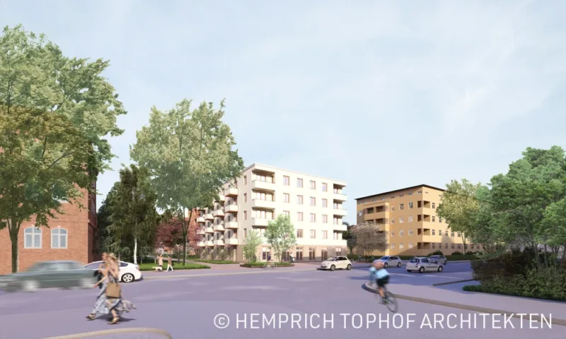 Visualisierung Wohngebäude Pankower Allee |  © Hemprich Tophof Architekten
