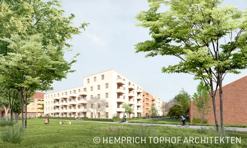 Visualisierung Wohngebäude Pankower Allee |  © Hemprich Tophof Architekten