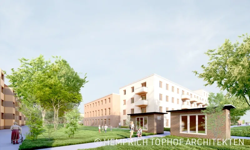 Visualisierung Wohngebäude Pankower Allee |  © Hemprich Tophof Architekten